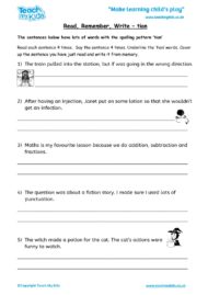 Worksheets for kids - read,_remember_write_-_tion